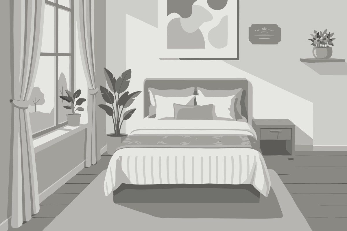 Quarto Duplo com Varanda e Vista do Mar